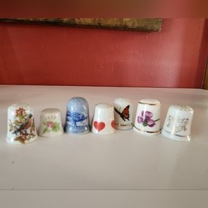 Thimbles Vintage group of 7